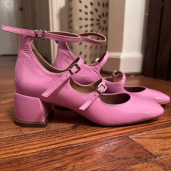 Anthropologie Shoes - Vicenza Triple-Strap Mary Jane Heels - Anthropologie